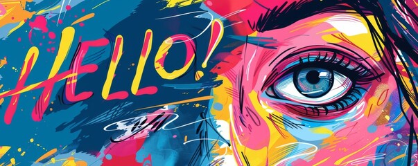 Obraz premium Abstract pop art background with 