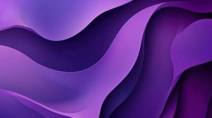 A purple minimalist design with simple shapes and a gradient background, creating a clean and modern visual