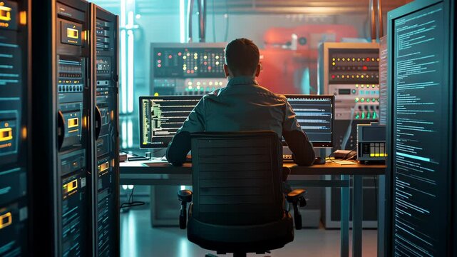 computer database maintenance work Video 4K