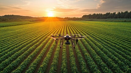 Drones used for agriculture, including research, safety, rescue, and terrain scanning technologies. Drones also monitor soil moisture and yield problems, and send data to smart farmers on tablets.
