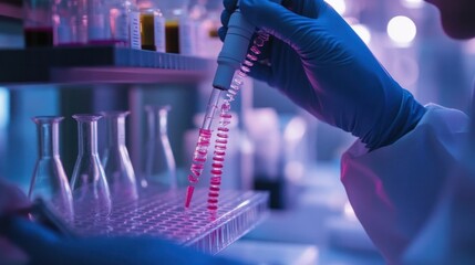 DNA sequencing and genome alteration in genetic engineering labs, exploring the future of gene therapy