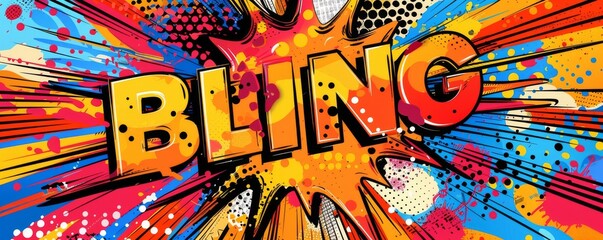 Obraz premium Energetic pop art background with 