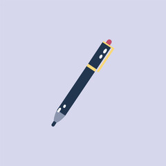 a pen in flat vector design.