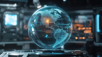 Digital Earth Globe Holographic Projection