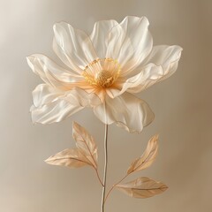 Obraz premium white and yellow flower