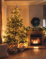 Christmas tree with presents