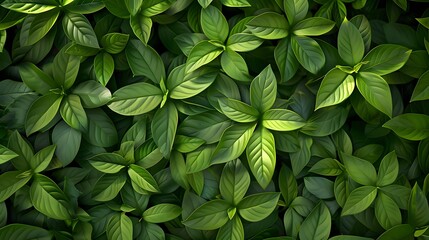 Lush Green Leaves Background Wallpaper: Nature's Fresh Canvas
