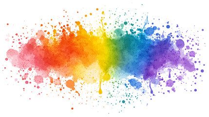 Colorful paint splash vector on transparent. High res, quality, detail. For graphic design.