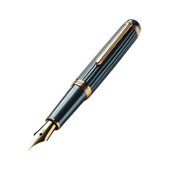 Fountain pen isolated on transparent background