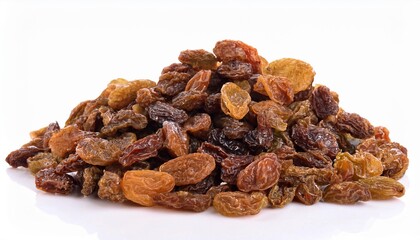 Obraz premium Raisin on white background. Raisin Fruit Isolated.