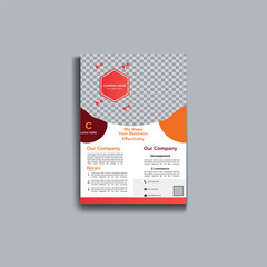 Corporate business flyer template 2025, brochure design, cover modern layout, annual report, poster, flyer in A4 