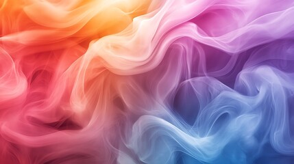 Obraz premium A striking abstract illustration of vibrant blue pink and purple thick swirling smoke