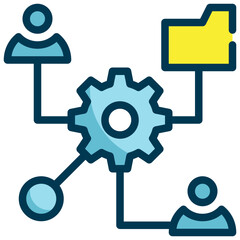 prople network group online connection filled outline