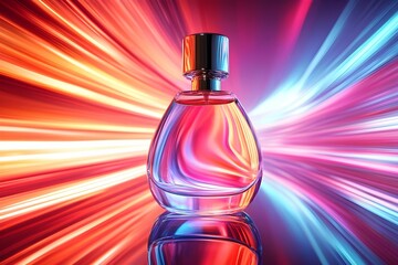 A product package designed with vibrant colors and sleek aesthetics. The combination of modern design and eye-catching hues creates an appealing look, enhancing the overall brand presence.