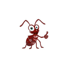 Vector graphic of Cute cartoon ant giving a thumbs up. This vector is perfect for banners, advertisements, posters, templates, backgrounds, t-shirt designs, coloring for children, etc.
