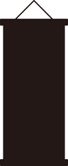 Chinese Wall Scroll silhouette vector. 
Chinese Straight Scroll silhouette vector. 