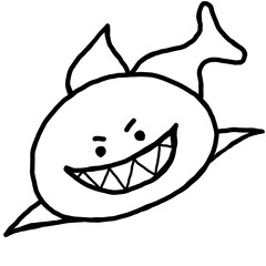 Cartoon shark 