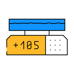 heating plate laboratory line icon vector. heating plate laboratory sign. isolated symbol illustration