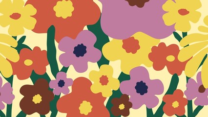Spring flowers Abstract background 