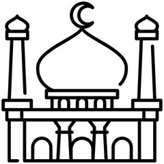 Mosque Line Icon