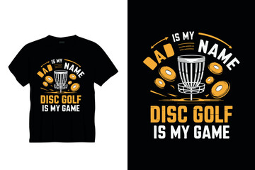 Dad is my name disc gilf  Typography golf t-shirt design, Retro golf t-shirt design