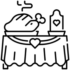 Tablet Dish Line Icon
