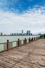 Fototapeta premium Urban Scenery of Nanchang New District,jiangxi,china