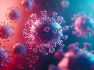 Naklejka premium 3d rendered illustration of a virus