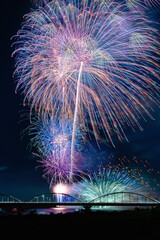 水郷おみがわ花火大会 青