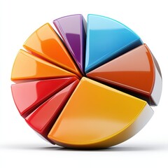 Obraz premium Colorful Pie Chart