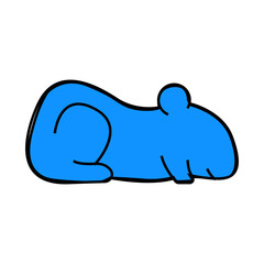 hamster pet animal line icon vector. hamster pet animal sign. isolated symbol illustration