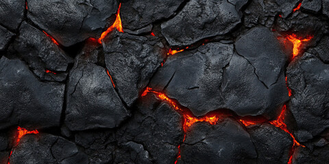 Lava rocks background, volcanic igneous molten magma rock backdrop, geological backgrounds
