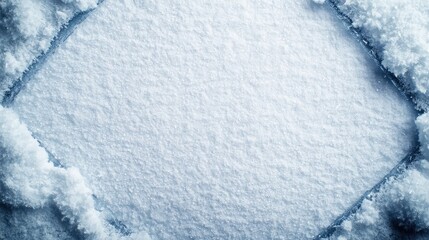 Obraz premium Frosty Winter Snow Frame Background Christmas Holiday Design Template