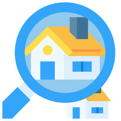 magnifying glass Flat Icon