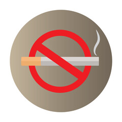 No smoking sign. Non-smoking area. Smoking is injurious for health.