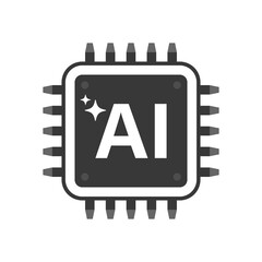 Generate AI, Artificial Intelligence Logo. Ai logo Concept. Vector symbol