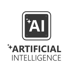 Generate AI, Artificial Intelligence Logo. Ai logo Concept. Vector symbol