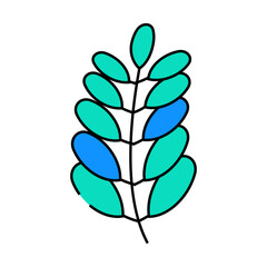 moringa bio vitamin food line icon vector. moringa bio vitamin food sign. isolated symbol illustration