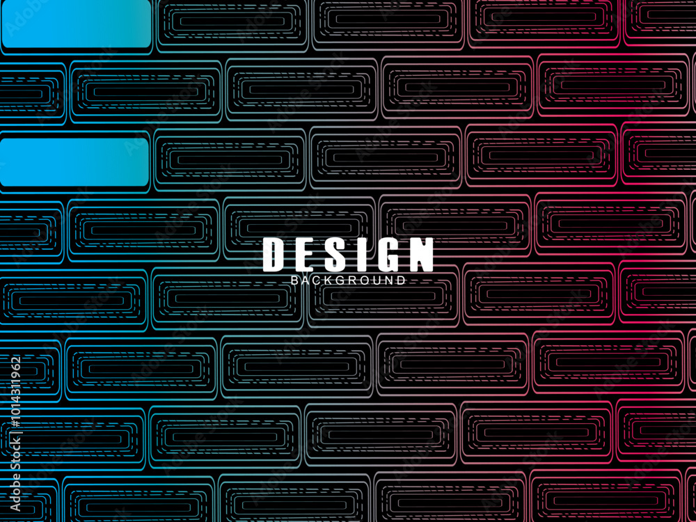 Fototapete futuristic abstract technology gradient shine with modern grid pattern black background. vector mini