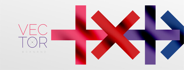 Obraz premium Colorful squares, lines minimal abstract background. Vector Illustration For Wallpaper, Banner, Background, Card, Book Illustration, landing page