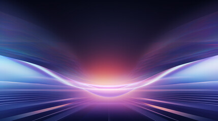 Digital Aurora, Witnessing Abstract Phenomena in the Technological Sky, effect light motion trails illustration fast movement, abstract line, blue blur effect light motion trails.