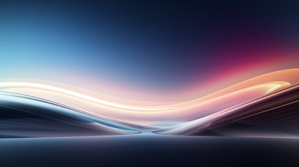 Light speed, hyperspace, space warp background. colorful streaks of light gathering towards the event, The background of future technology made up of particle elements and rays.