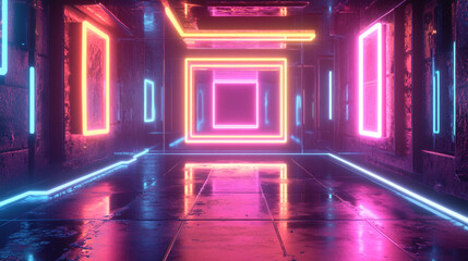 background with glowing lights