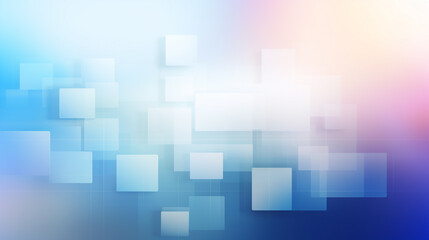 A blue background with many small blue circles and squares Blue texture abstract fading into the dark.