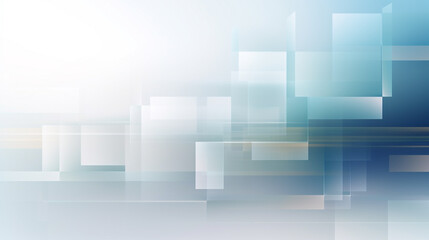 Fototapeta premium Digital square light blue color Futuristic Background. A sophisticated, geometric blue gradient background with transparent polygonal shapes and modern design elements.