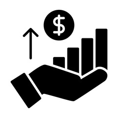 Solid Business Profit Icon