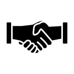 Fototapeta premium Solid Business Partnership Icon