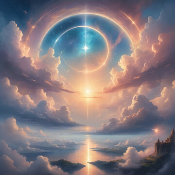 sunrise over the clouds