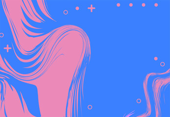 Abstract wave background with dynamic shapes and elements. Vector template for design.