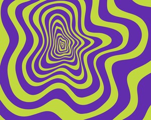 Illusion stripeline purple and green pattern liquid vintage background layout banner poster backdrop